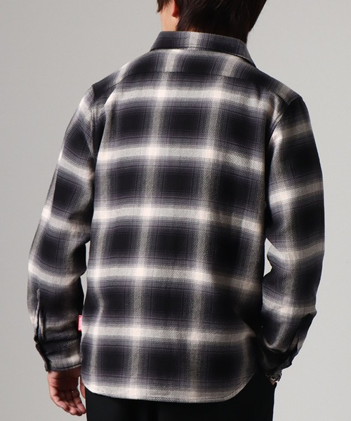 Healthknit(ヘルスニット)の「【Healthknit/ヘルスニット】ネルチェック ロングスリーブ レギュラーカラー ワンポイントルーズシャツ(シャツ/ブラウス・メンズ・ブラック/レッド・M/L/XL)」の16枚目の写真