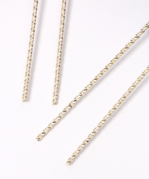 GLOBAL WORK(グローバルワーク)の「MADE IN JAPANドライフラワーリボンUピン/993088(ヘアピン・レディース・ホワイト/ライトブルー/パープル系その他2・FREE)」の4枚目の写真