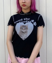 Candy Stripper | GOOD THE CANDYS RIB トップス(Tシャツ/カットソー)