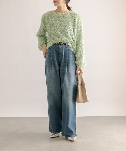 RIVE DROITE（リヴドロワ）の「フェザーブラウス（シャツ/ブラウス・レディース・グリーン/アイボリー・FREE）」の18枚目の写真