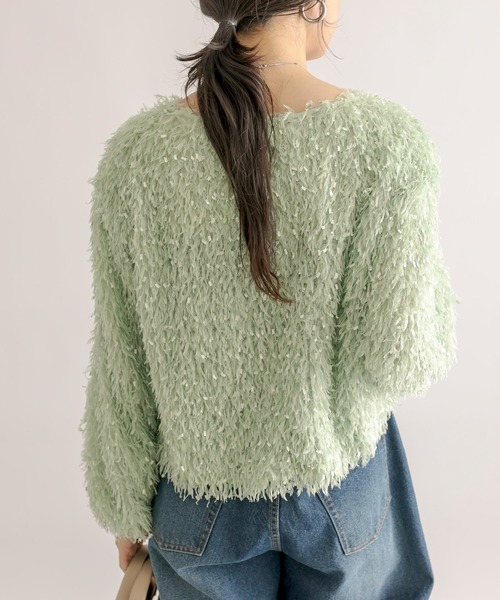 RIVE DROITE（リヴドロワ）の「フェザーブラウス（シャツ/ブラウス・レディース・グリーン/アイボリー・FREE）」の5枚目の写真