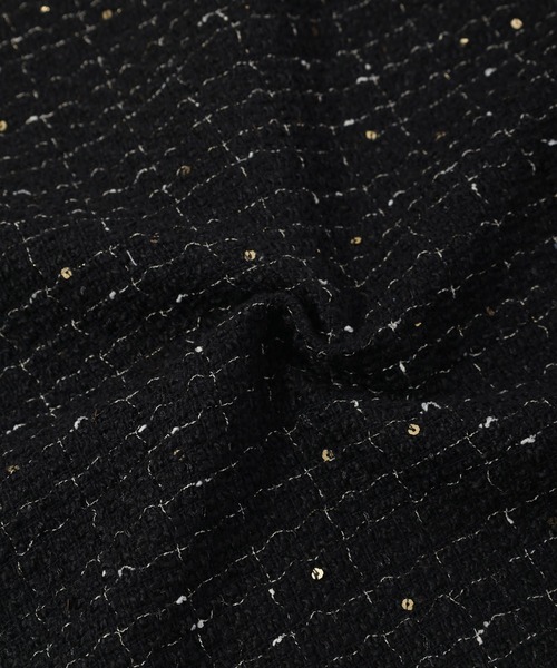 fifth(フィフス)の「ツイードキャミワンピース(ワンピース・レディース・ブラック・M)」の12枚目の写真