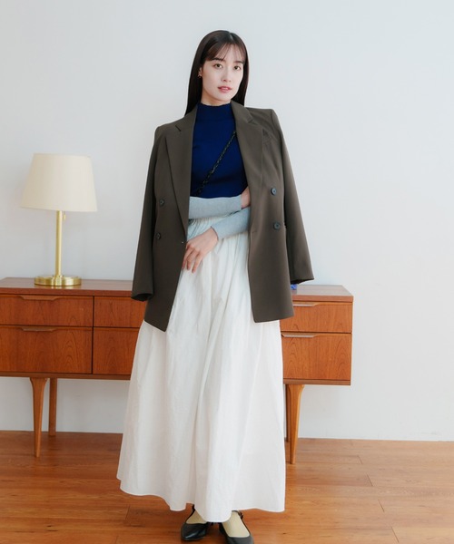 LIENCOEUR(リアンクール)の「バイカラーハイネックトップス(ニット/セーター・レディース・ライトブルー/ブラック/ネイビー・FREE)」の16枚目の写真