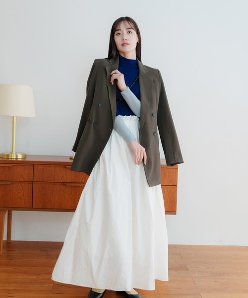 LIENCOEUR(リアンクール)の「バイカラーハイネックトップス(ニット/セーター・レディース・ライトブルー/ブラック/ネイビー・FREE)」の18枚目の写真