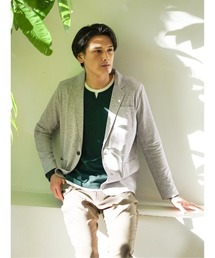 m.f.editorial | エムエフエディトリアルメンズ/m.f.editorial:MEN レーヨン混ストレッチ 2ボタン テーラードジャケット(カーディガン/ボレロ)