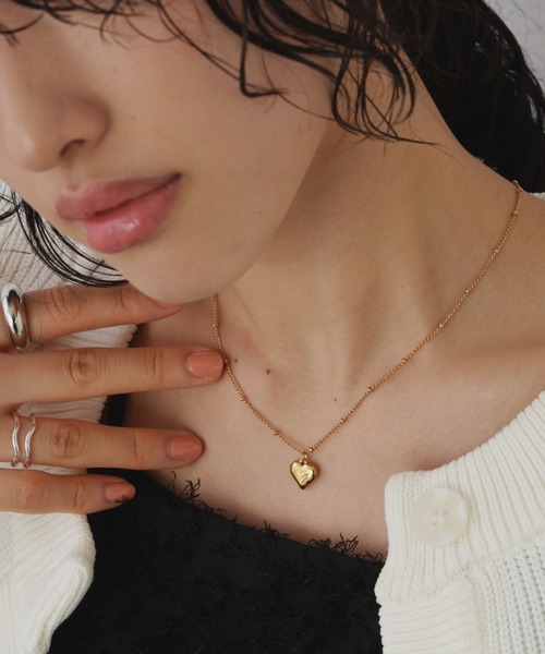 Aunt Marie's（アントマリーズ）の「ドットチェーンハートネックレス/ステンレススチール（ネックレス・レディース・シルバー/ゴールド・FREE）」の11枚目の写真
