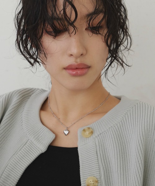 Aunt Marie's（アントマリーズ）の「ドットチェーンハートネックレス/ステンレススチール（ネックレス・レディース・シルバー/ゴールド・FREE）」の14枚目の写真