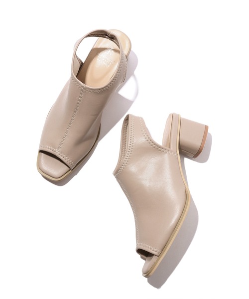 ROPE' PICNIC(ロペピクニック)の「オープントゥスソフトトレッチバックスリングミュール(サンダル・レディース・ブラック/ベージュ系その他・23.0cm/23.5cm/24.0cm/24.5cm)」の8枚目の写真