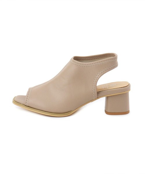 ROPE' PICNIC(ロペピクニック)の「オープントゥスソフトトレッチバックスリングミュール(サンダル・レディース・ブラック/ベージュ系その他・23.0cm/23.5cm/24.0cm/24.5cm)」の9枚目の写真