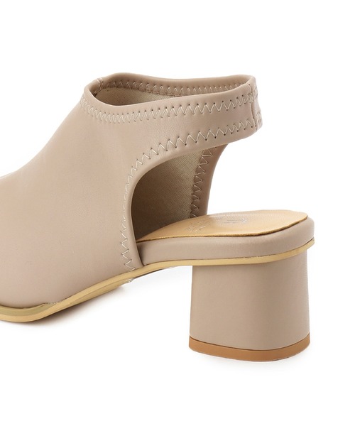 ROPE' PICNIC(ロペピクニック)の「オープントゥスソフトトレッチバックスリングミュール(サンダル・レディース・ブラック/ベージュ系その他・23.0cm/23.5cm/24.0cm/24.5cm)」の6枚目の写真