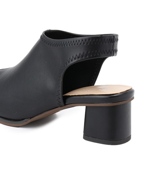 ROPE' PICNIC(ロペピクニック)の「オープントゥスソフトトレッチバックスリングミュール(サンダル・レディース・ブラック/ベージュ系その他・23.0cm/23.5cm/24.0cm/24.5cm)」の5枚目の写真