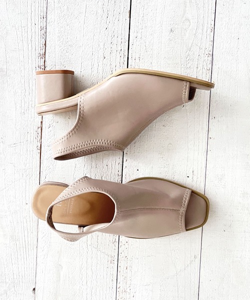 ROPE' PICNIC(ロペピクニック)の「オープントゥスソフトトレッチバックスリングミュール(サンダル・レディース・ブラック/ベージュ系その他・23.0cm/23.5cm/24.0cm/24.5cm)」の13枚目の写真