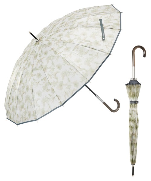 Waterfront(ウォーターフロント)の「memorif. 花びらき 55cm 長傘(長傘・レディース・マルチ/グリーン/パープル/その他/ブルー系/グリーン系・FREE)」の3枚目の写真