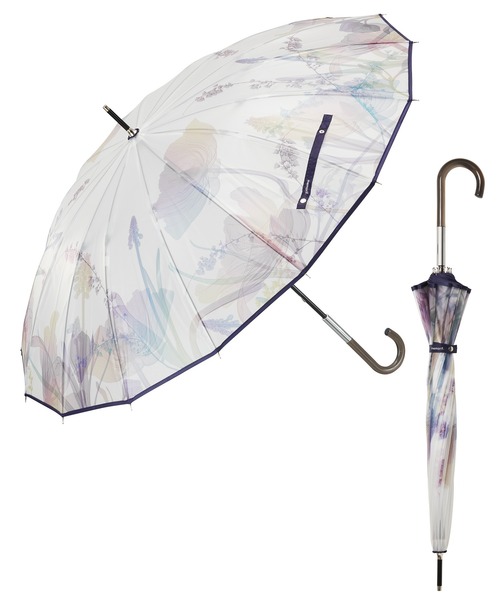 Waterfront(ウォーターフロント)の「memorif. 花びらき 55cm 長傘(長傘・レディース・マルチ/グリーン/パープル/その他/ブルー系/グリーン系・FREE)」の5枚目の写真