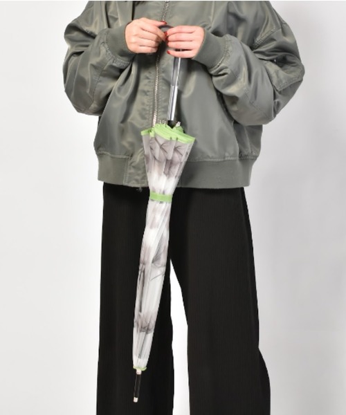 Waterfront(ウォーターフロント)の「memorif. 花びらき 55cm(長傘・レディース・マルチ/グリーン/パープル/その他/ブルー系/グリーン系・FREE)」の13枚目の写真