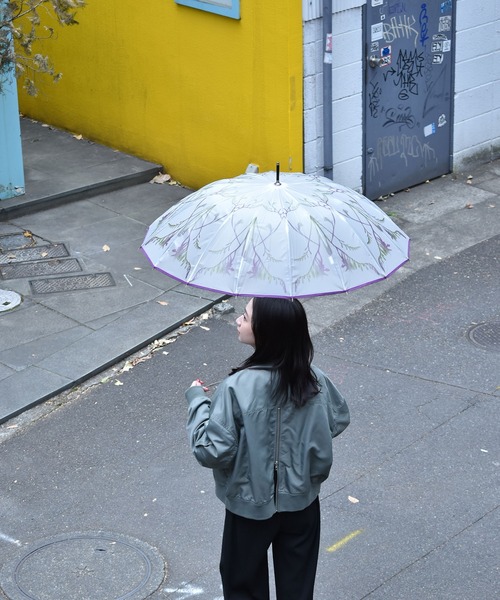 Waterfront(ウォーターフロント)の「memorif. 花びらき 55cm(長傘・レディース・マルチ/グリーン/パープル/その他/ブルー系/グリーン系・FREE)」の17枚目の写真