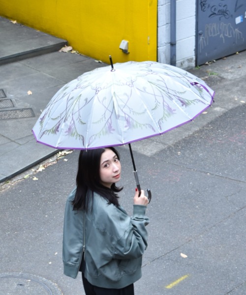 Waterfront(ウォーターフロント)の「memorif. 花びらき 55cm(長傘・レディース・マルチ/グリーン/パープル/その他/ブルー系/グリーン系・FREE)」の18枚目の写真