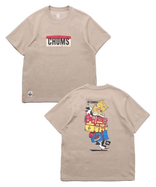 CHUMS(チャムス)の「【CHUMS】CHUMS Baggage T-Shirt(Tシャツ/カットソー・メンズ・グレー/ブラック/ブルーグリーン/ホワイト・MEDIUM/LARGE/X-LARGE)」の9枚目の写真