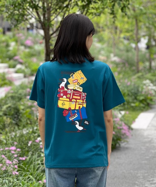 CHUMS(チャムス)の「【CHUMS】CHUMS Baggage T-Shirt(Tシャツ/カットソー・メンズ・グレー/ブラック/ブルーグリーン/ホワイト・MEDIUM/LARGE/X-LARGE)」の15枚目の写真