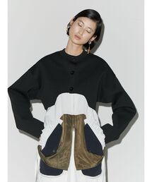 UN3D. | イレギュラーヘムショートニットカーディガン(カーディガン/ボレロ)