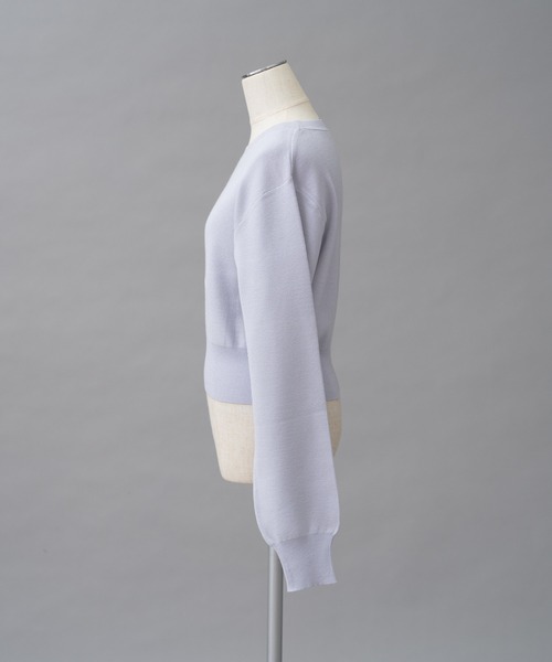 one after another NICE CLAUP(ワンアフターアナザーナイスクラップ)の「ロゴ刺繍ニットプルオーバー(ニット/セーター・レディース・オフホワイト/ブルー/ブラック/ホワイト×ブラック・FREE)」の8枚目の写真