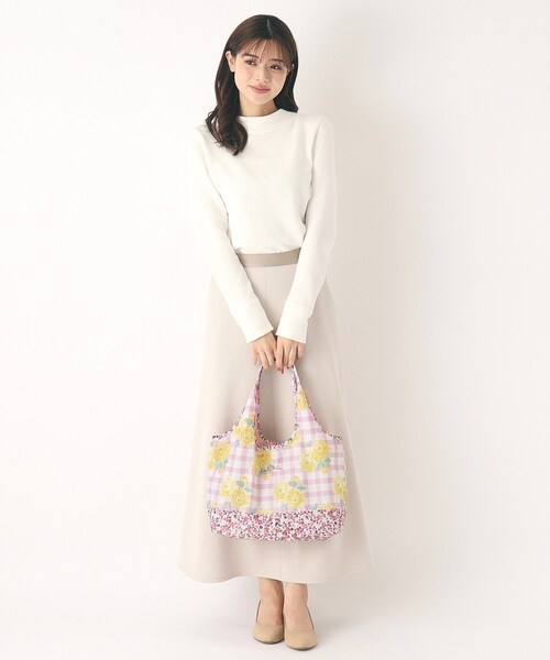 LAURA ASHLEY(ローラアシュレイ)の「【UK本国一推し柄】バーンズフィールド柄 マーケットトート(エコバッグ/サブバッグ・レディース・ピンク系5/グリーン系その他2・00)」の6枚目の写真