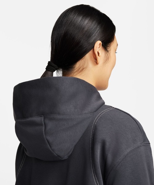 NIKE(ナイキ)の「【NIKE】ナイキスウェットパーカー NSW OS I2SP POフーディ ウィメンズ(パーカー・レディース・ホワイト系その他7/チャコールグレー/ホワイト・L/M/S)」の8枚目の写真