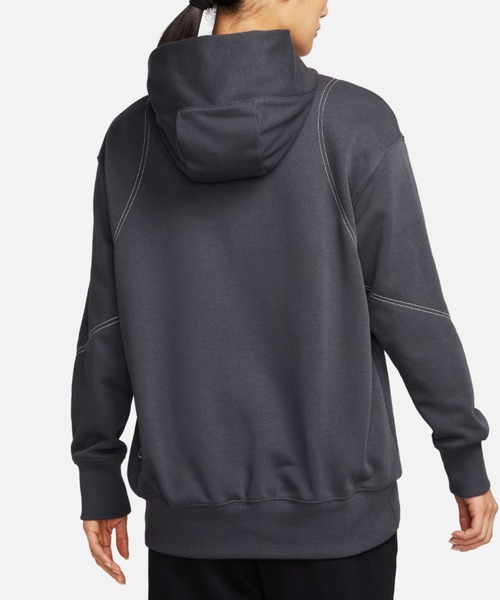 NIKE(ナイキ)の「【NIKE】ナイキスウェットパーカー NSW OS I2SP POフーディ ウィメンズ(パーカー・レディース・ホワイト系その他7/チャコールグレー/ホワイト・L/M/S)」の9枚目の写真