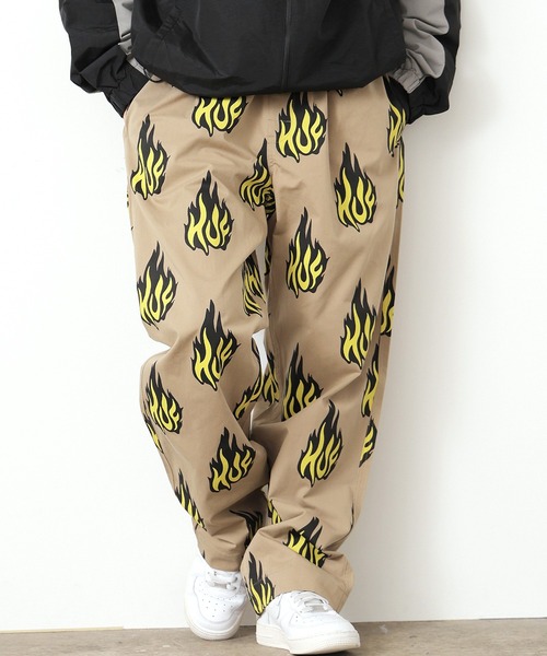 ☆HUF（ハフ）☆ SURPLUS EASY PANT  (パンツ） セール】HUF/ハフ FLAMIN EASY PANT コットンイージーパンツ