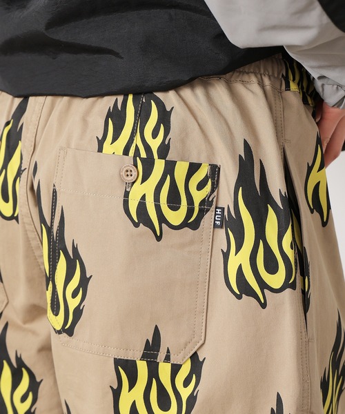 ☆HUF（ハフ）☆ SURPLUS EASY PANT  (パンツ） セール】HUF/ハフ FLAMIN EASY PANT コットンイージーパンツ
