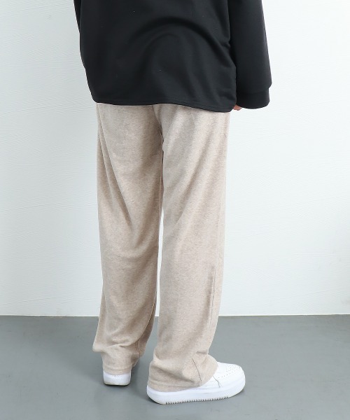 Miniministore（ミニミニストア）の「セミワイドパンツ 秋冬ルームウェア 韓国（スウェットパンツ・レディース・グレー/ブラック/ベージュ/ピンク/ホワイト・L/M/XL）」の10枚目の写真
