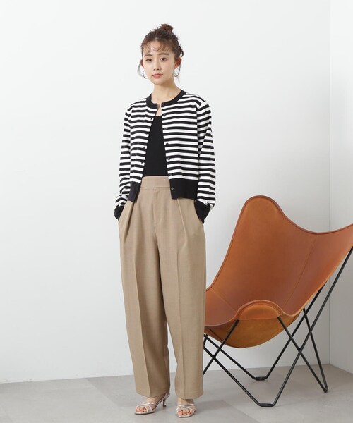 N.(N. Natural Beauty Basic)(エヌエヌナチュラルビューティーベーシック)の「◆コンパクトカーディガン(カーディガン/ボレロ・レディース・グリーン/ピンク/ブラック系その他・MEDIUM)」の6枚目の写真