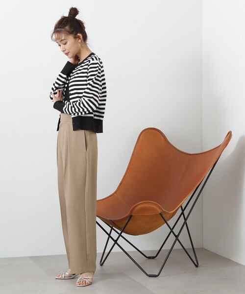 N.(N. Natural Beauty Basic)(エヌエヌナチュラルビューティーベーシック)の「◆コンパクトカーディガン(カーディガン/ボレロ・レディース・グリーン/ピンク/ブラック系その他・MEDIUM)」の7枚目の写真