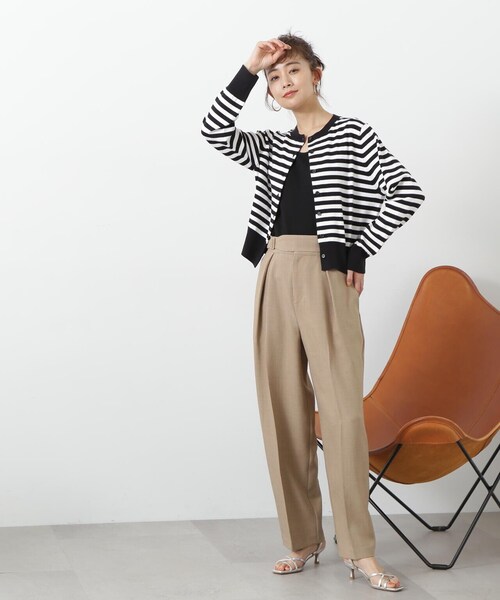 N.(N. Natural Beauty Basic)(エヌエヌナチュラルビューティーベーシック)の「◆コンパクトカーディガン(カーディガン/ボレロ・レディース・グリーン/ピンク/ブラック系その他・MEDIUM)」の8枚目の写真