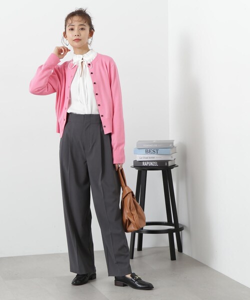 N.(N. Natural Beauty Basic)(エヌエヌナチュラルビューティーベーシック)の「◆コンパクトカーディガン(カーディガン/ボレロ・レディース・グリーン/ピンク/ブラック系その他・MEDIUM)」の16枚目の写真