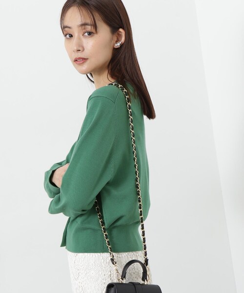 N.(N. Natural Beauty Basic)(エヌエヌナチュラルビューティーベーシック)の「◆コンパクトカーディガン(カーディガン/ボレロ・レディース・グリーン/ピンク/ブラック系その他・MEDIUM)」の22枚目の写真