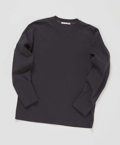 MEN'S MELROSE(メンズメルローズ)の「マーセライズドスムースクルーネックロングスリーブTシャツ(Tシャツ/カットソー・メンズ・ブルーグレー/ホワイト/チャコールグレー・2/3/4)」の14枚目の写真