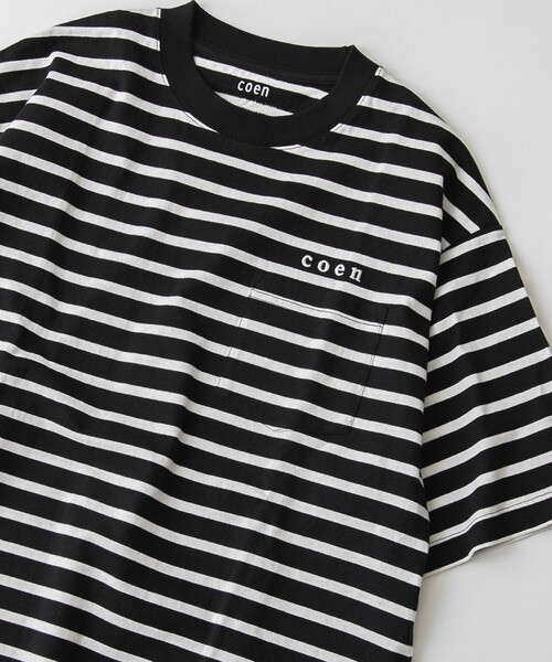 coen(コーエン)の「USAコットンコーエンロゴ刺繍Tシャツ(Tシャツ/カットソー・メンズ・ブラック/その他1/その他2/ホワイト・S/M/L/XL)」の4枚目の写真
