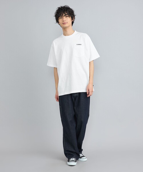 coen(コーエン)の「USAコットンコーエンロゴ刺繍Tシャツ(Tシャツ/カットソー・メンズ・ブラック/その他1/その他2/ホワイト・S/M/L/XL)」の7枚目の写真