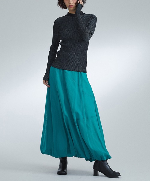 UNITED TOKYO（ユナイテッドトウキョウ）の「ソフトラメニットプルオーバー（ニット/セーター・レディース・ブラック/ホワイト・FREE）」の5枚目の写真