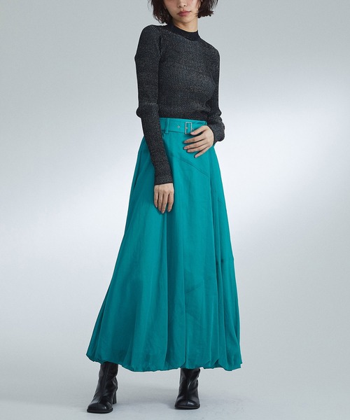 UNITED TOKYO（ユナイテッドトウキョウ）の「ソフトラメニットプルオーバー（ニット/セーター・レディース・ブラック/ホワイト・FREE）」の4枚目の写真