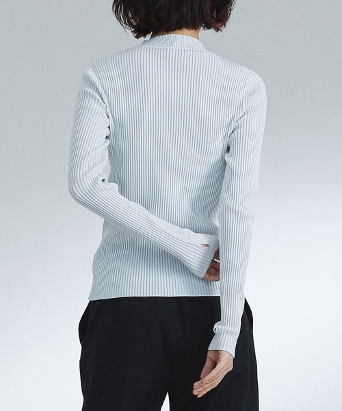 UNITED TOKYO（ユナイテッドトウキョウ）の「ソフトラメニットプルオーバー（ニット/セーター・レディース・ブラック/ホワイト・FREE）」の14枚目の写真