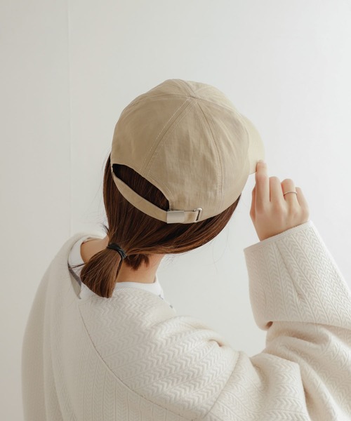 URBAN RESEARCH DOORS（アーバンリサーチドアーズ）の「ワッシャーナイロンキャップ（キャップ・レディース・ベージュ/ブラック・ONE）」の9枚目の写真