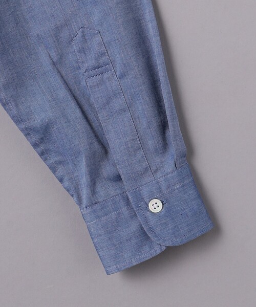 District UNITED ARROWS（ディストリクト ユナイテッドアローズ）の「＜District＞  CHAMBRAY BOSOM SHIRT/シャツ（シャツ/ブラウス・メンズ・ライトブルー/ライトピンク・L/M/S）」の5枚目の写真