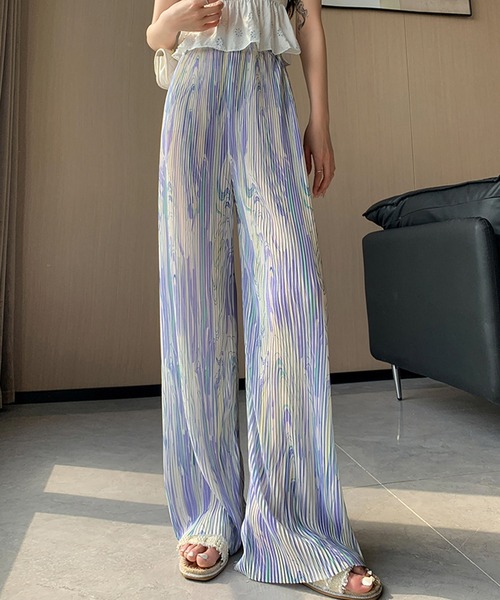 Twinkle;pm(トゥインクルピーエム)の「グラデーションプリーツパンツ(その他パンツ・レディース・パープル系その他・MEDIUM/SMALL/X-LARGE/LARGE)」の1枚目の写真