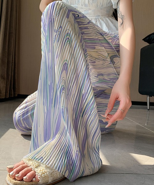 Twinkle;pm(トゥインクルピーエム)の「グラデーションプリーツパンツ(その他パンツ・レディース・パープル系その他・MEDIUM/SMALL/X-LARGE/LARGE)」の12枚目の写真
