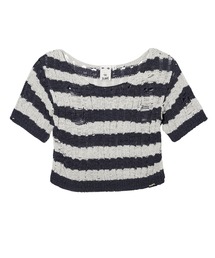 X-girl | DISTRESSED TAPE YARN KNIT TOP(ニット/セーター)