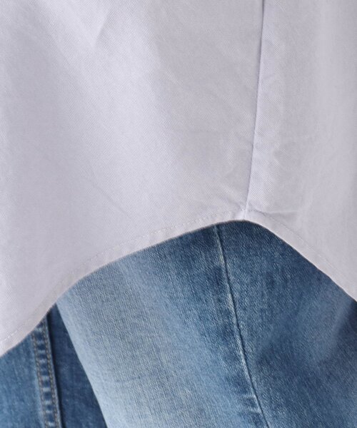 one'sterrace（ワンズテラス）の「コットン オックスチュニック シャツ（シャツ/ブラウス・レディース・アイボリー系8/ライトグレー系8/ブルー系その他7/ネイビー系5・02）」の11枚目の写真
