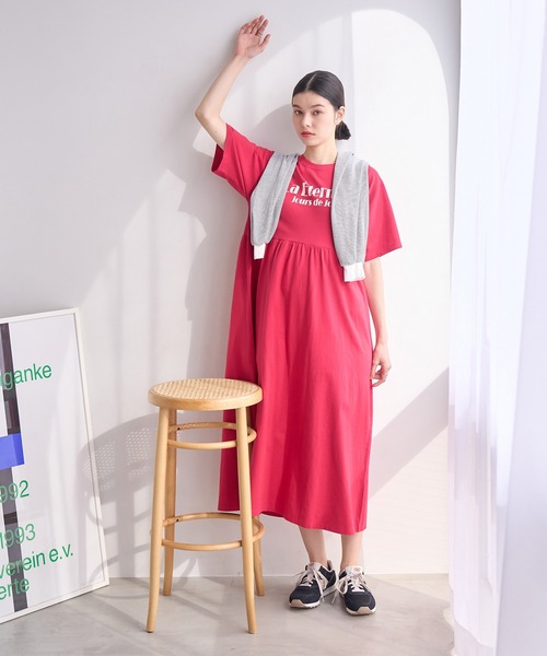 【Vikini Vender】リベロカットアウトロングワンピース RED Vikini Vender】リベロカットアウトロングワンピース RED
