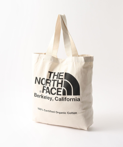THE NORTH FACE(ザノースフェイス)の「《WEB限定》【THE NORTH FACE / ザ ノースフェイス】Organic Cotton Tote(トートバッグ・メンズ・アイボリー/カーキ/ブラック・FREE)」の1枚目の写真